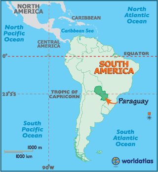 paraguay carte sud afrique